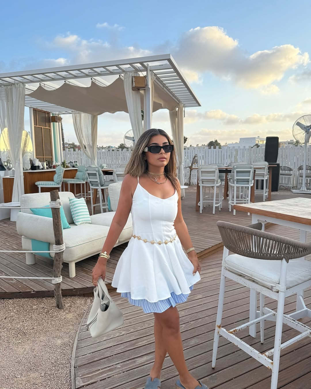 Era Streped Short Dress