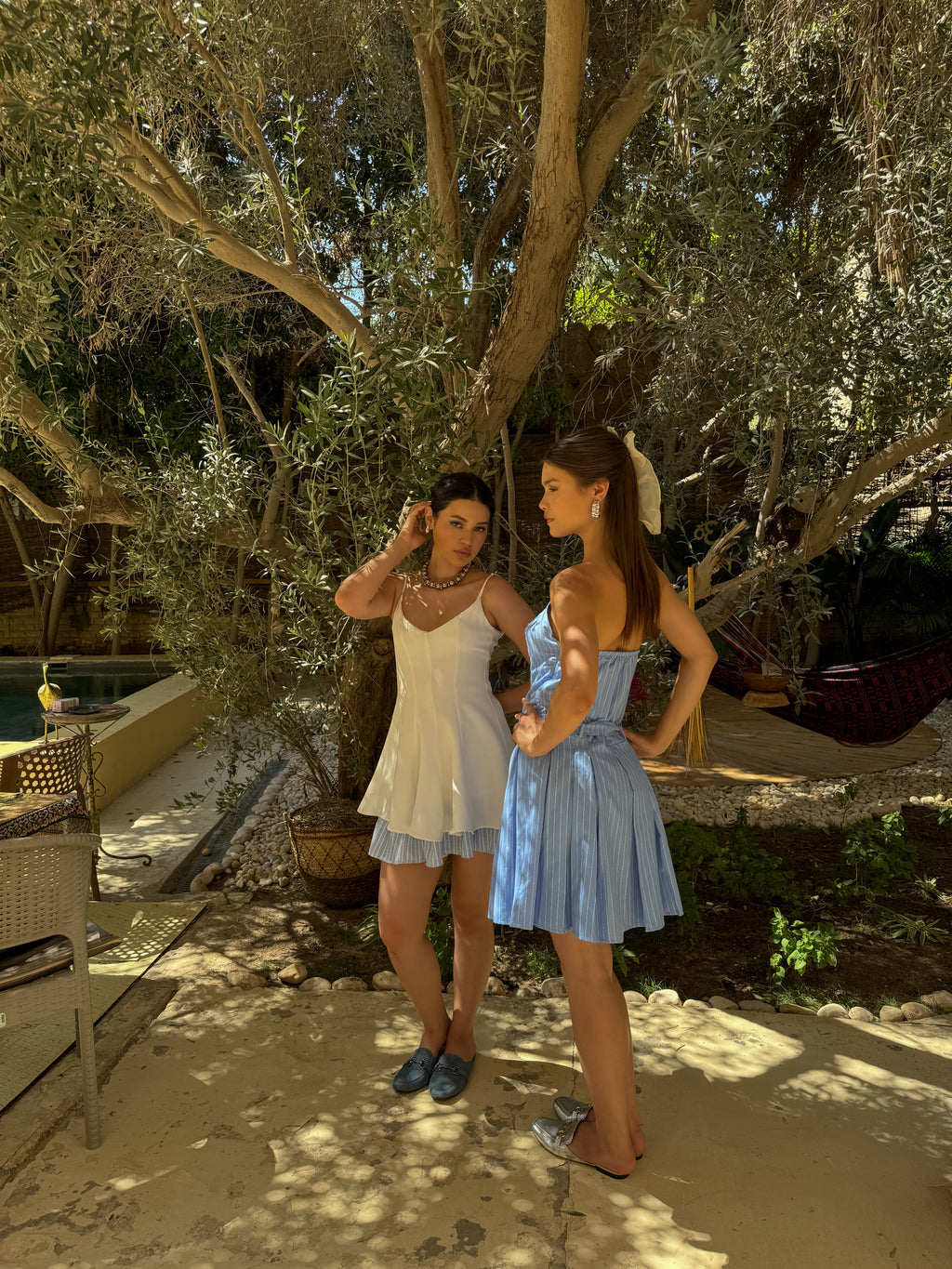 Era Strapless Mini Blue Dress