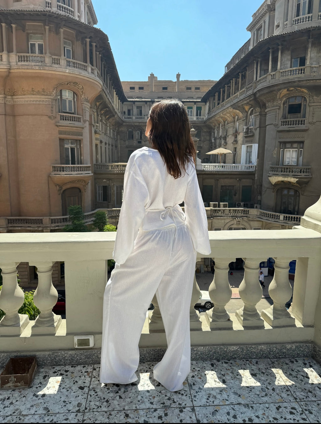 Era Wrap Blouse & Wide Leg Pants Set