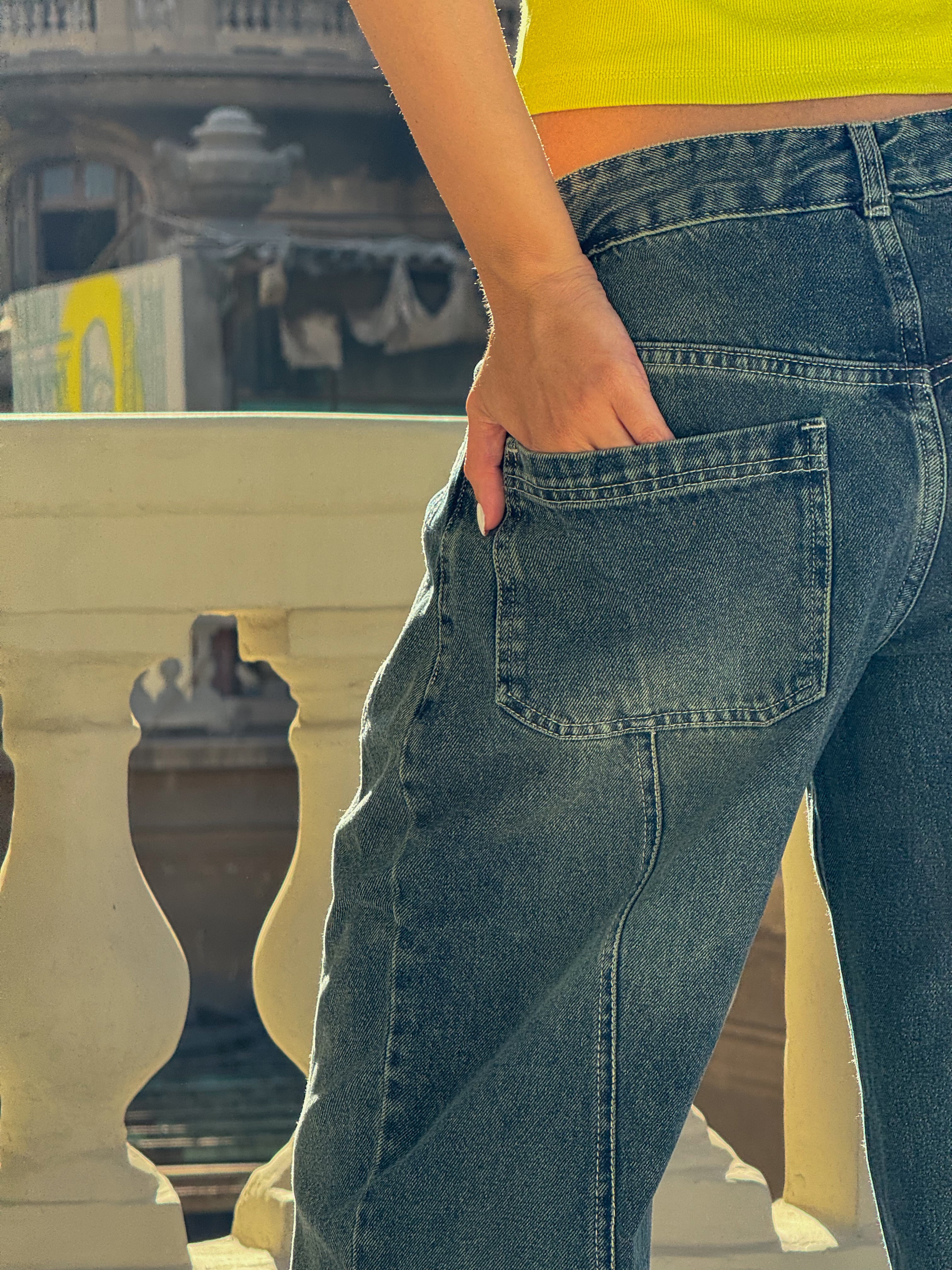 Era Wide Leg Jeans Light Copper Blue