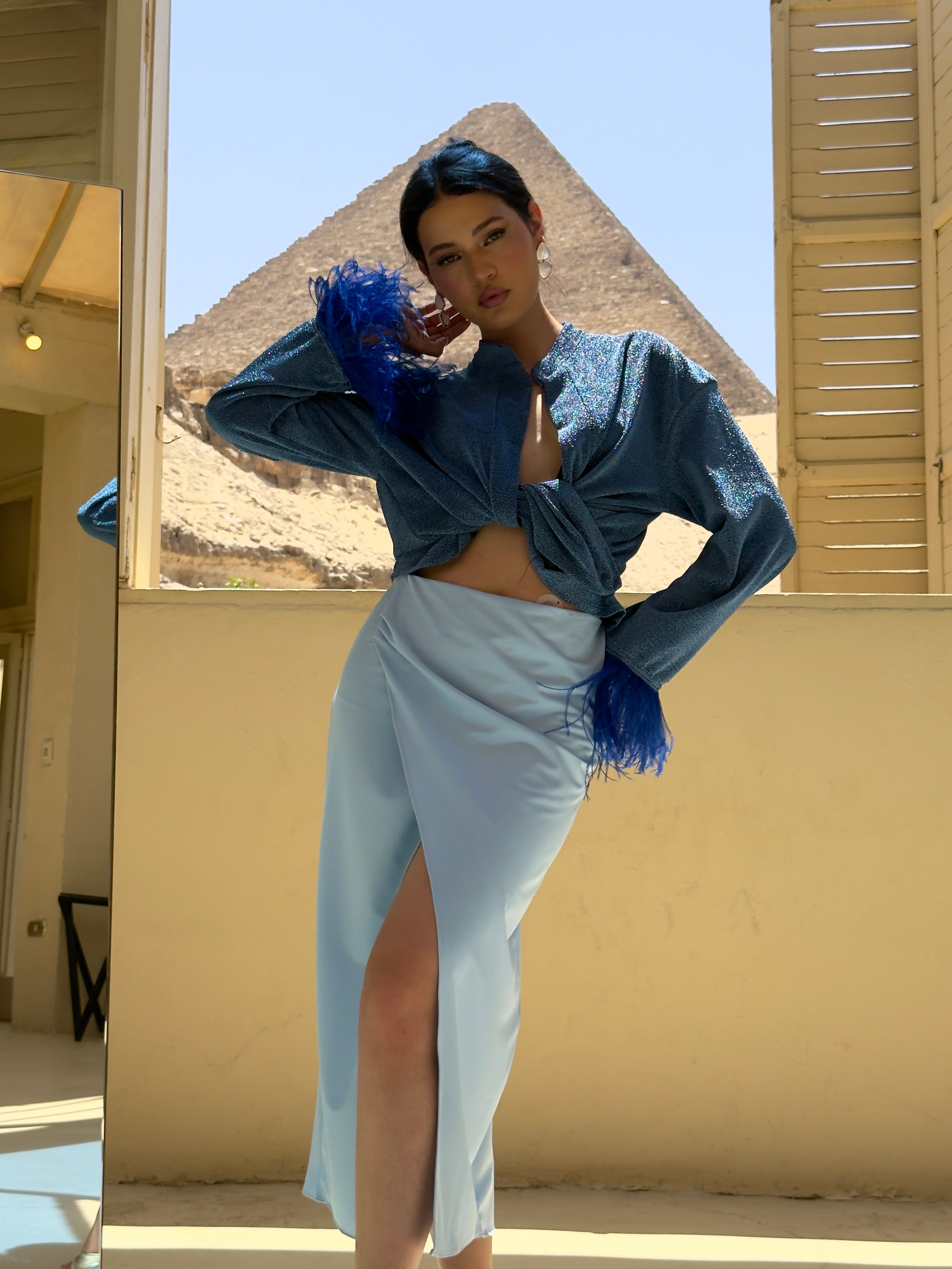 Era Blue Gradient Skirt