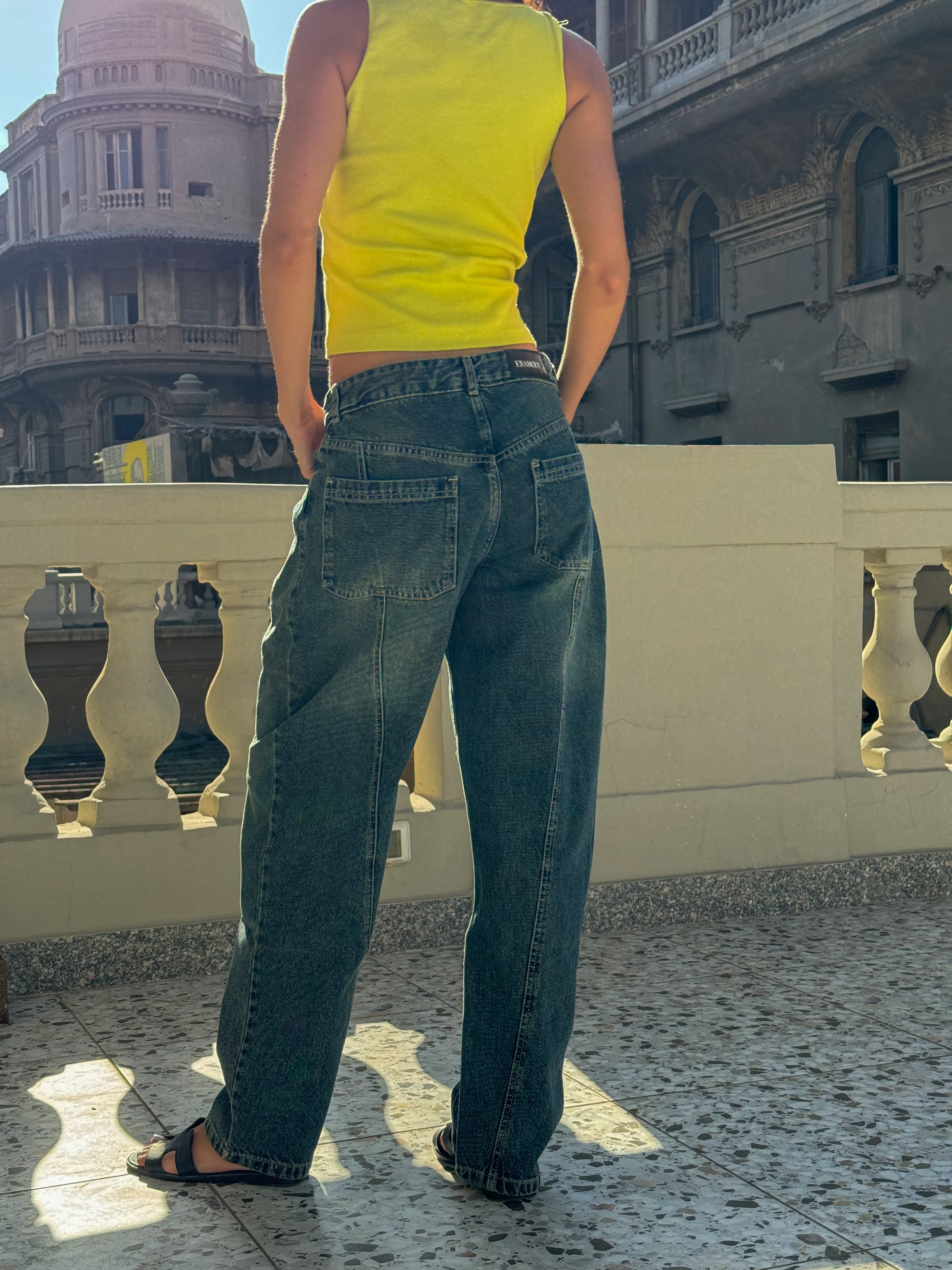 Era Wide Leg Jeans Light Copper Blue
