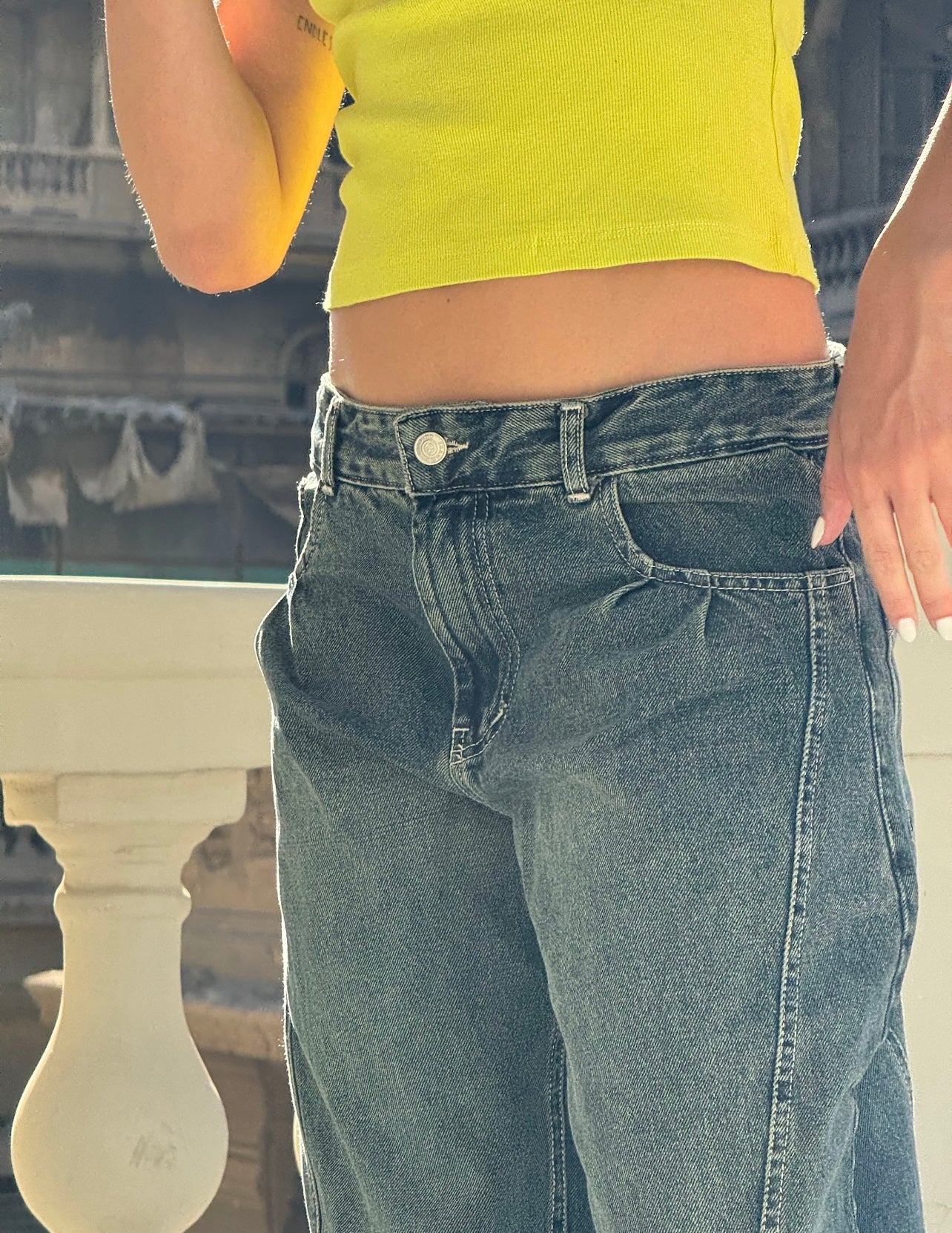Era Wide Leg Jeans Light Copper Blue