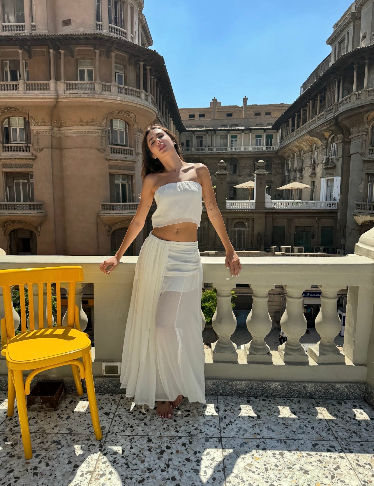 Era Strapless Crop Top and Maxi Skirt Set