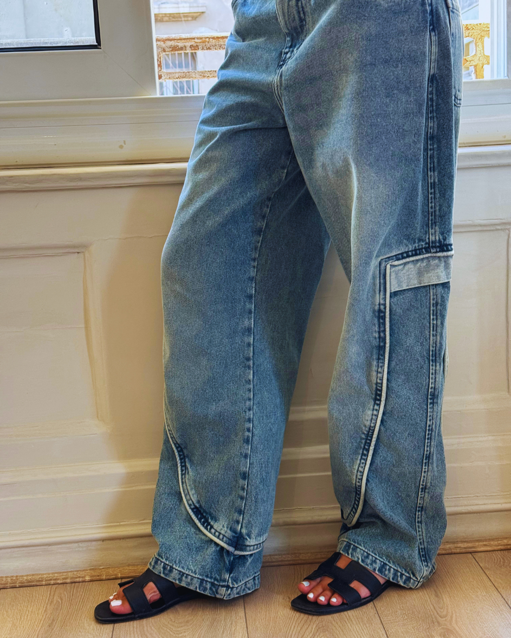 Era Blue Light Wide Leg Jeans