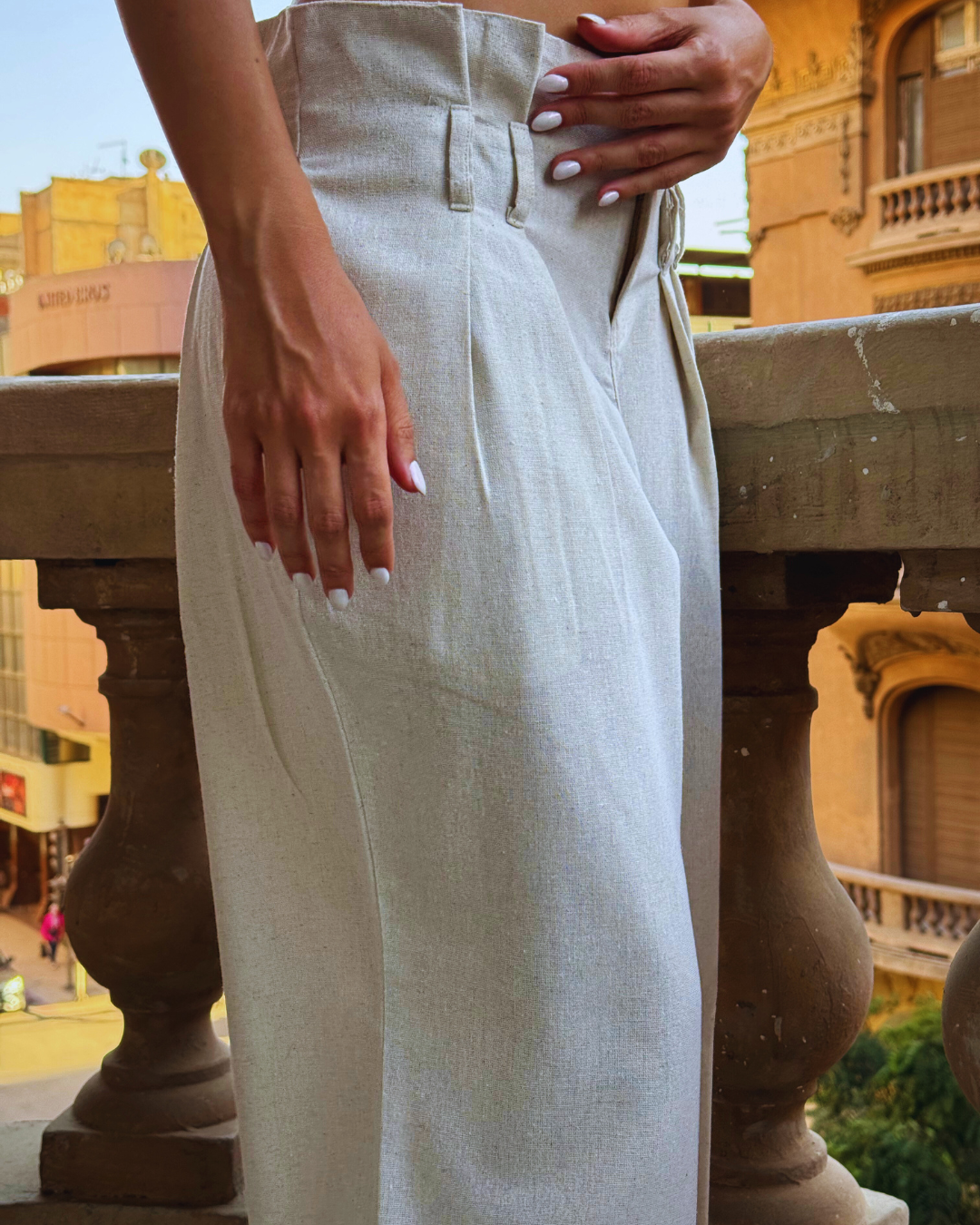 High-Waisted Wide-Leg Pants
