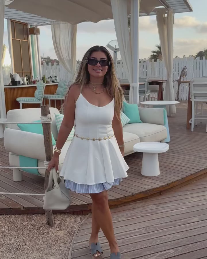 Era Streped Short Dress