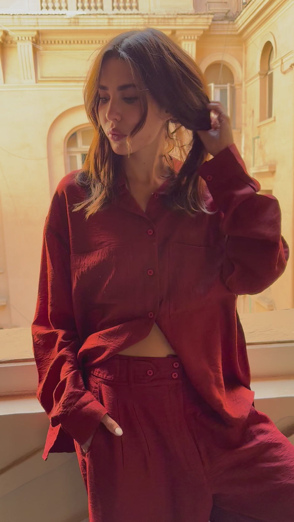 Era Modern burgundy set